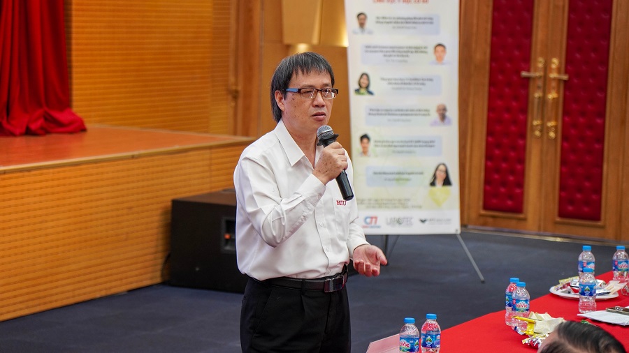 TS. BS Nguyễn Thành Đức - Trưởng Khoa Y phát biểu tại Hội thảo