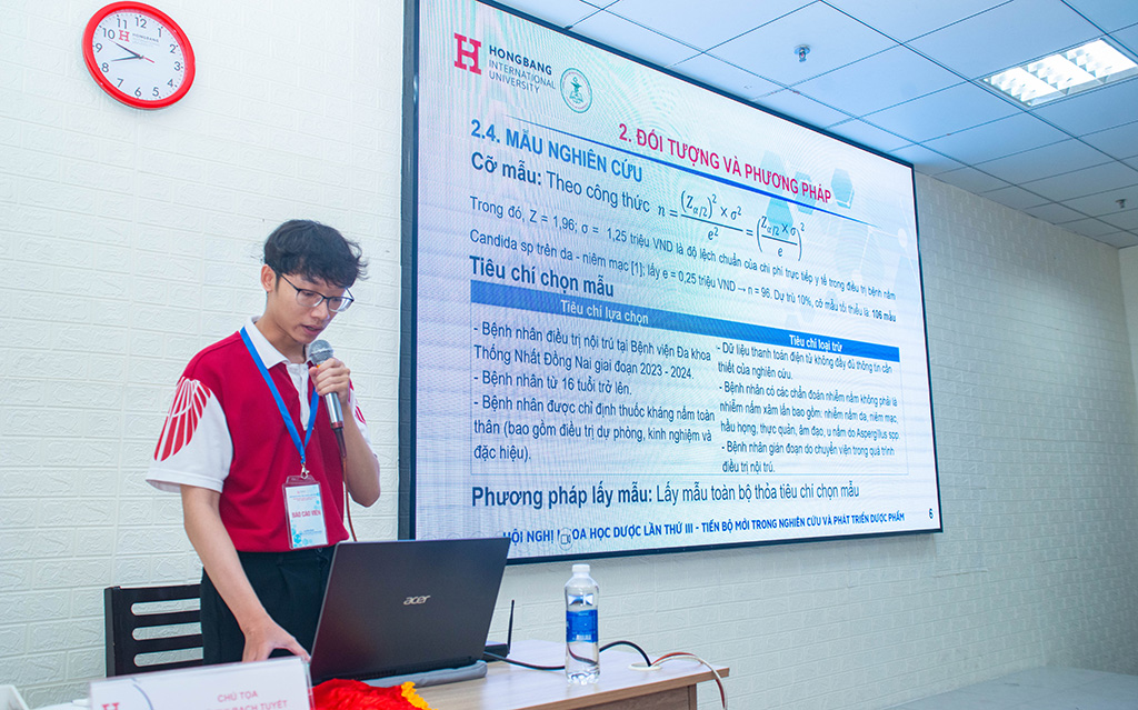 Các sinh viên Khoa Dược Trường Đại học Quốc tế Hồng Bàng trong vai trò tác giả nghiên cứu