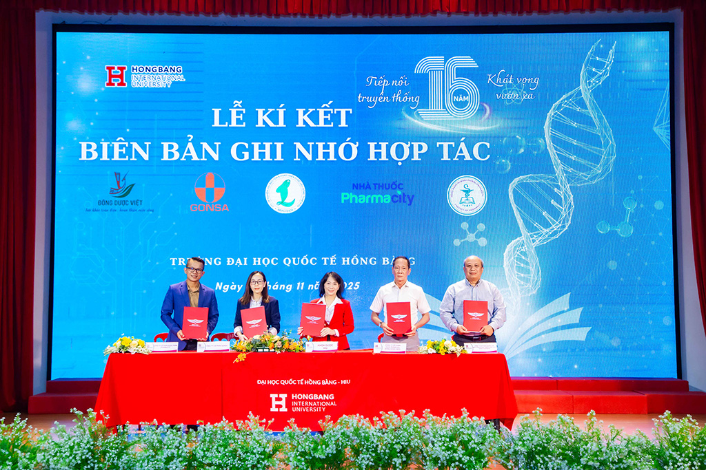 Lễ ký kết Biên bản ghi nhớ hợp tác giữa HIU và các đơn vị đối tác
