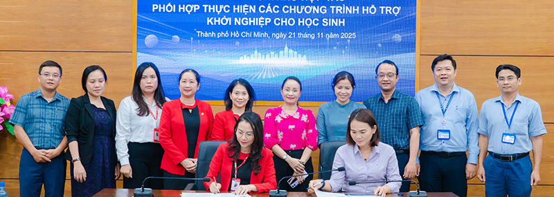 HIU ký kết hợp tác với Sở GD&ĐT TP.HCM hỗ trợ học sinh khởi nghiệp