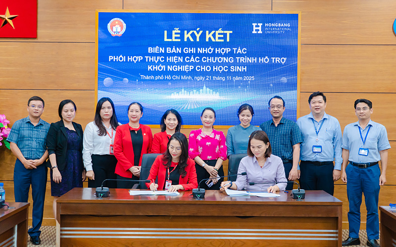 HIU ký kết hợp tác với Sở GD&ĐT TP.HCM hỗ trợ học sinh khởi nghiệp