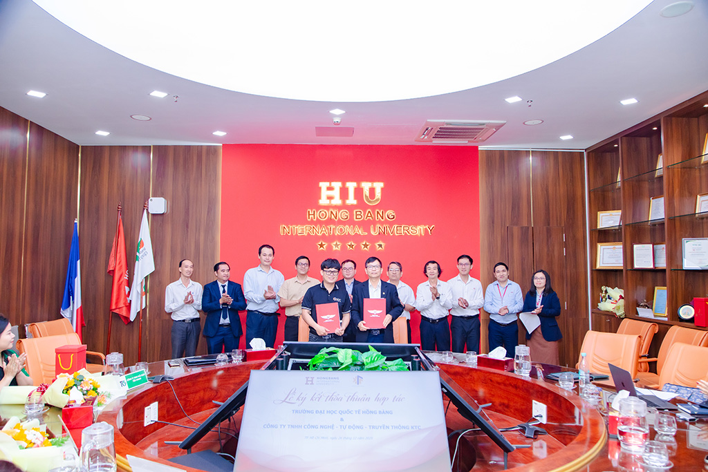 HIU ký kết hợp tác với Công ty TNHH Công nghệ – Tự động – Truyền thông KTC, thúc đẩy đào tạo và thực hành trong các lĩnh vực cơ điện tử, IoT và AI.