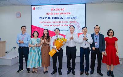 Trường Đại học Quốc tế Hồng Bàng bổ nhiệm Phó Giáo sư, Tiến sĩ vào các vị trí lãnh đạo chủ chốt