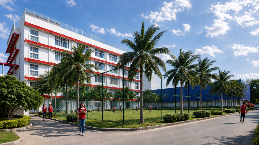khuôn viên Campus Cơ sở Đầm Sen HIU