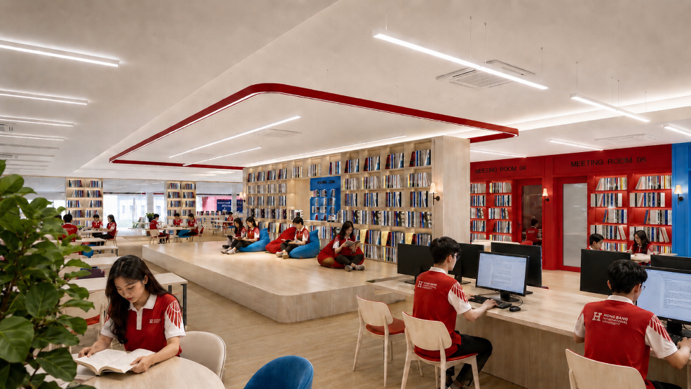 Không gian học tập cơ sở Đầm Sen HIU