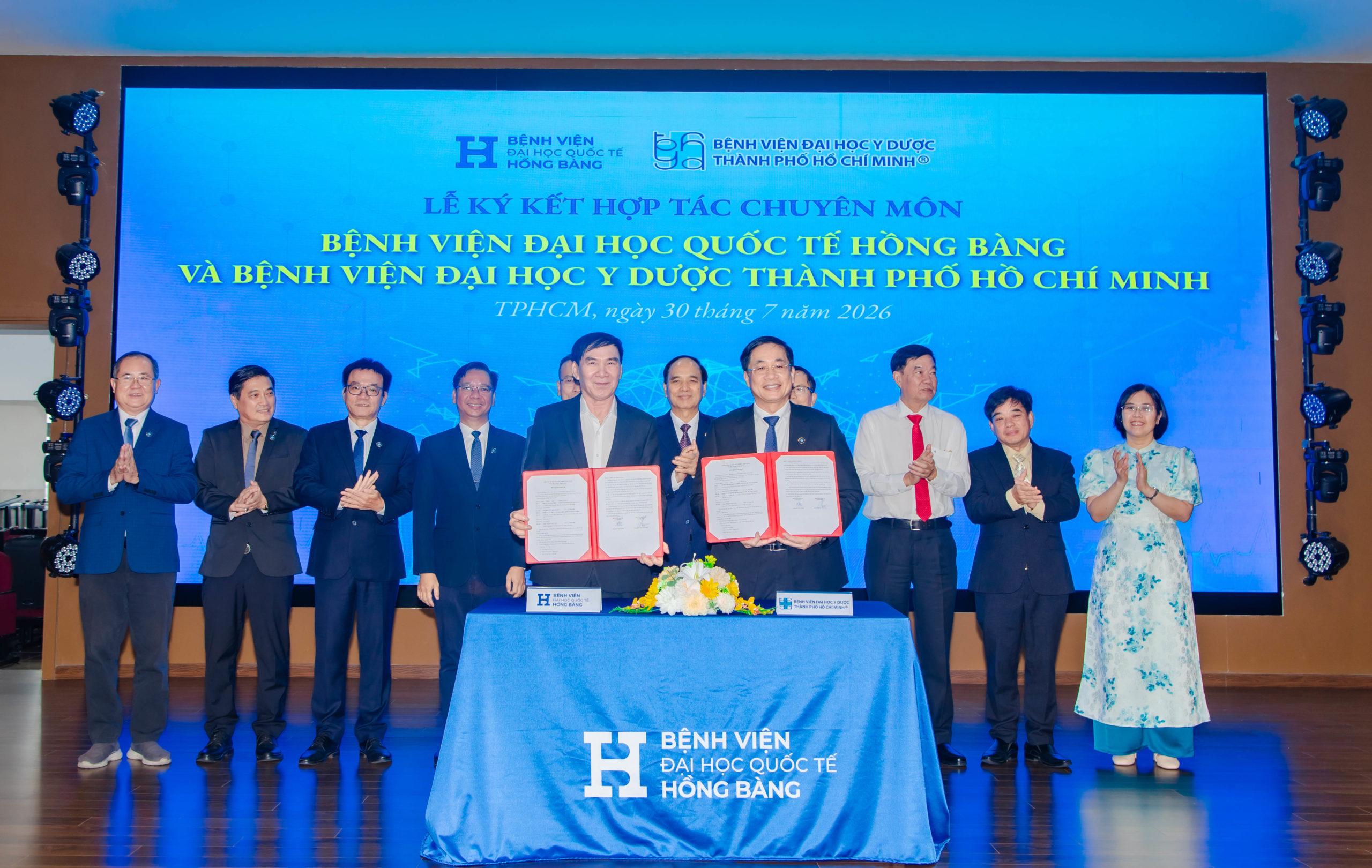 Bệnh viện Đại học Quốc tế Hồng Bàng ký kết hợp tác chuyên môn với Bệnh viện Đại học Y Dược TP. Hồ Chí Minh